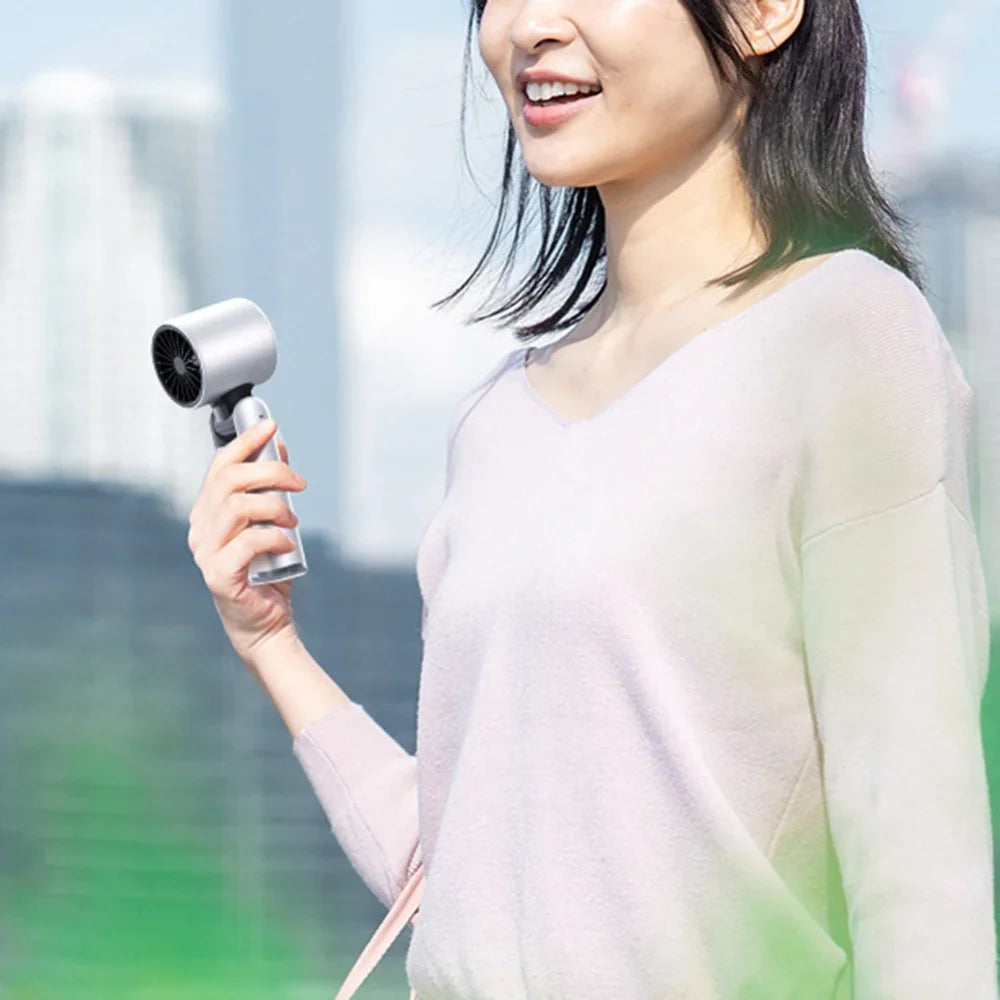 100 Turbos Chilled Ice Sensation Cold Fan Super Mini Turbo Speed Fan USB Powered Digital Display for Outdoor Camping Office Dorm